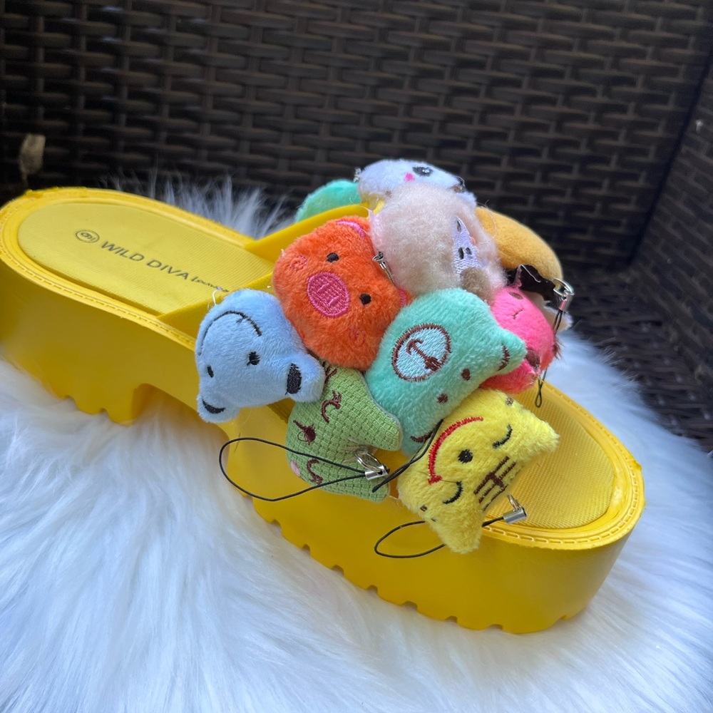 Wild Diva Yellow Platform Shoes Bold Style - Picture 6 of 6